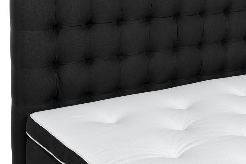 Komplett Sängpaket Rebeca 180x200 cm - Svart - Kontinentalsäng - Dubbelsäng - Komplett sängpaket