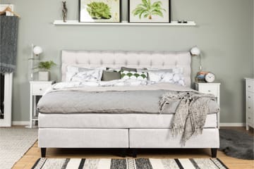 Komplett Sängpaket Relax Basic 210x210 Fast/Fast Elastiskt S - Beige - Möbler - Säng - Kontinentalsäng