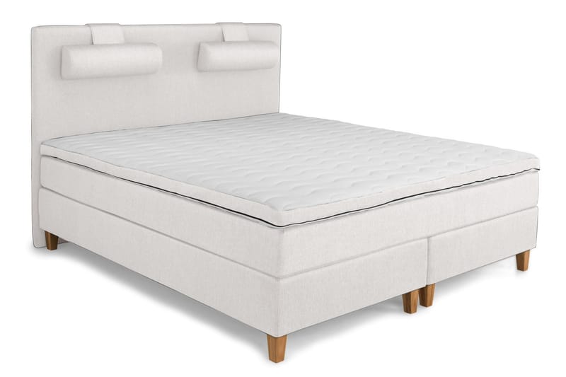 Komplett Sängpaket Relax Premium 160x200 Fast/Medium Hyperso - Beige - Kontinentalsäng - Dubbelsäng - Komplett sängpaket