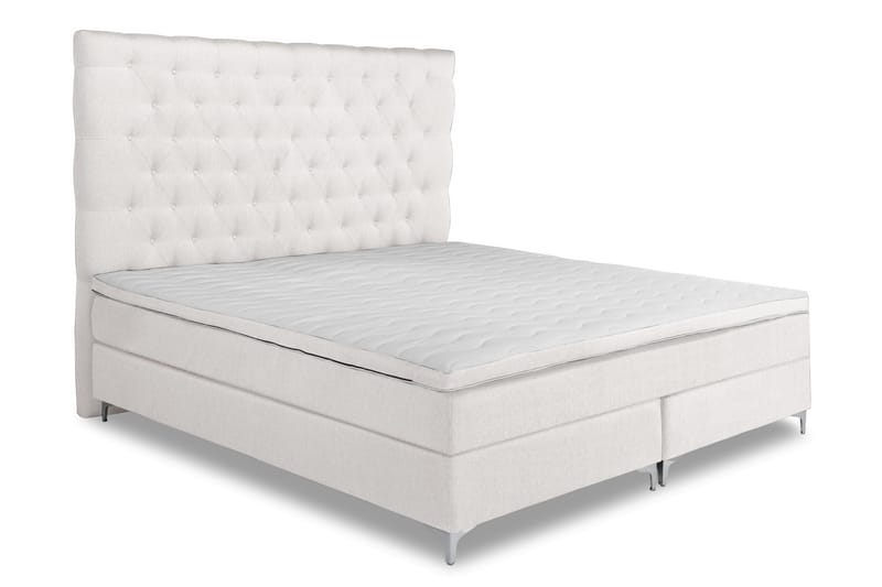 Komplett Sängpaket Relax Premium 210x210 Medium/Medium Latex - Beige - Kontinentalsäng - Dubbelsäng - Komplett sängpaket
