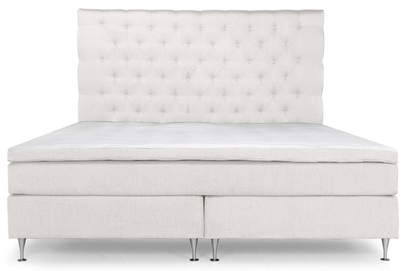 Komplett Sängpaket Relax Premium 210x210 Fast/Medium Latex - Beige - Kontinentalsäng - Dubbelsäng - Komplett sängpaket