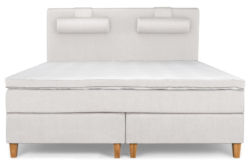 Komplett Sängpaket Relax Premium 160x200 Medium/Medium Hyper - Beige - Kontinentalsäng - Dubbelsäng - Komplett sängpaket