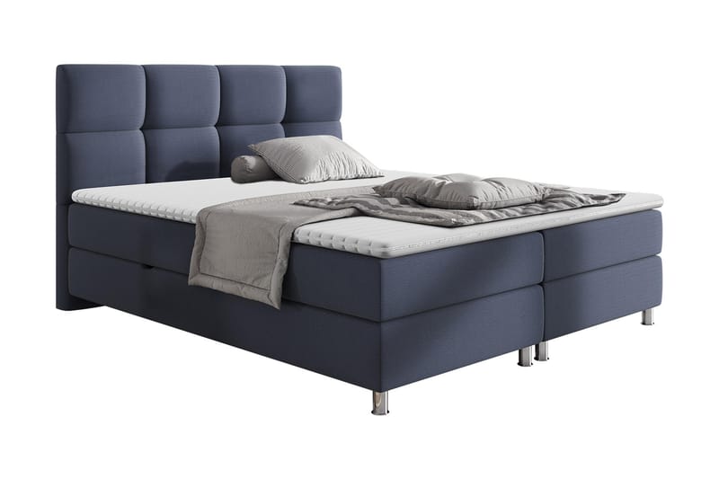 Komplett Sängpaket Riells 140x200 cm - Blå - Komplett sängpaket - Kontinentalsäng
