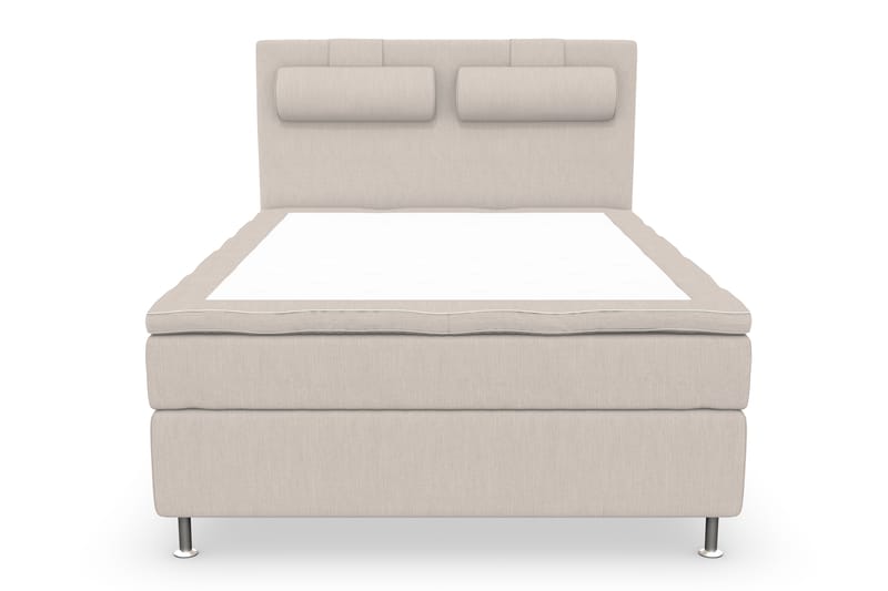 Komplett Sängpaket Roma Lyx 120 Beige/Silver Ben - Kontinentalsäng - Möbler - Säng - Kontinentalsäng