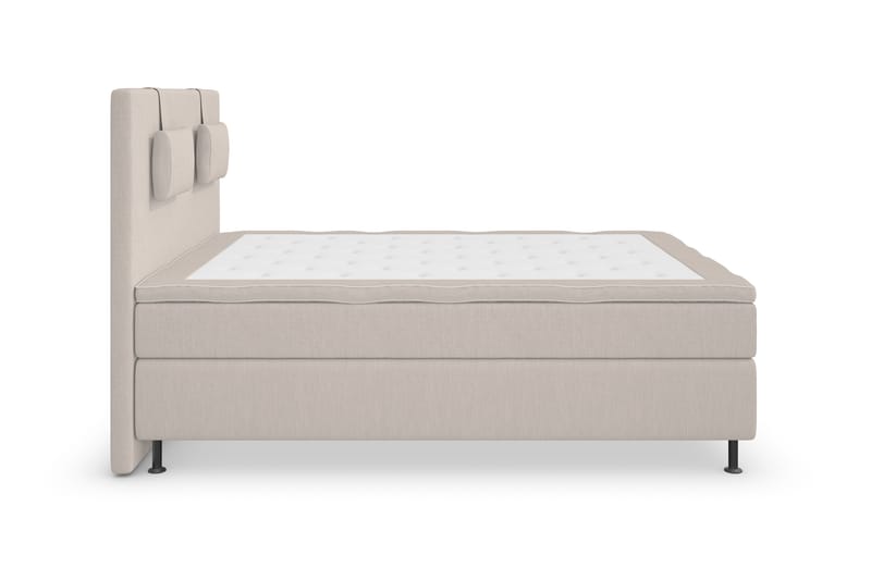 Komplett Sängpaket Roma Lyx 120 Beige/Silver Ben - Kontinentalsäng - Möbler - Säng - Kontinentalsäng