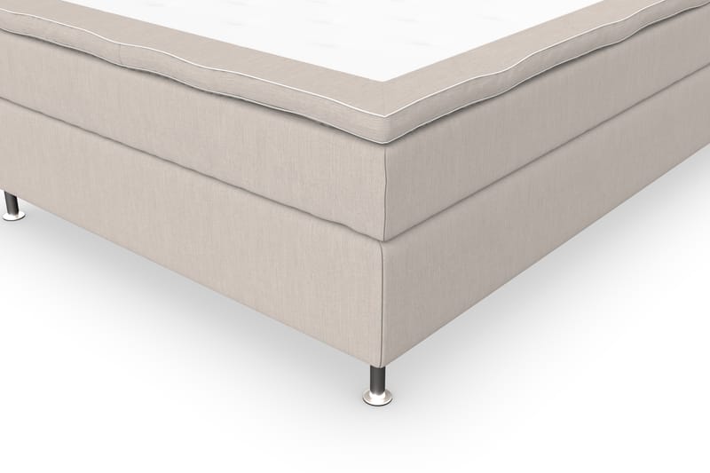 Komplett Sängpaket Roma Lyx 120 Beige/Silver Ben - Kontinentalsäng - Möbler - Säng - Kontinentalsäng