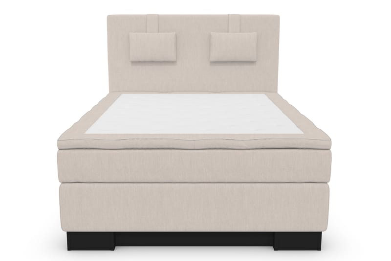 Komplett Sängpaket Roma Lyx 120 Beige/Svart Sockel - Kontinentalsäng - Kontinentalsäng - Komplett sängpaket