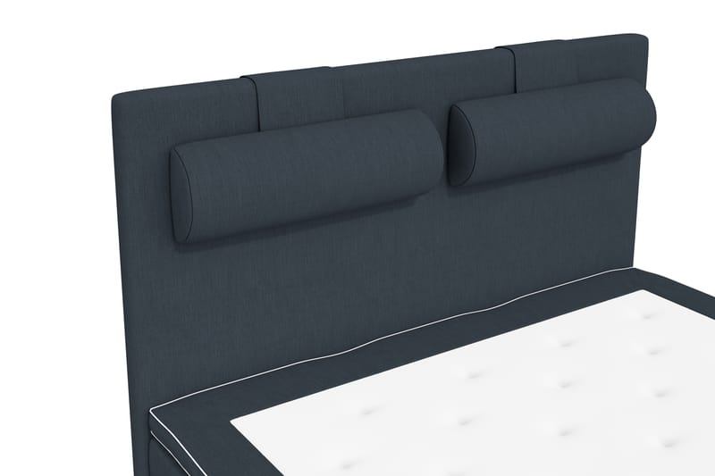 Komplett Sängpaket Roma Lyx 120 cm Mörkblå/Ekben - Kontinentalsäng - Kontinentalsäng - Komplett sängpaket