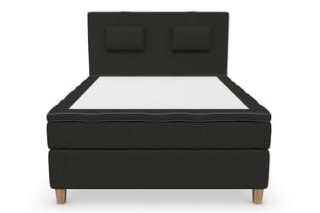Komplett Sängpaket Roma Lyx 120 cm Svart/Ekben - Kontinentalsäng - Möbler - Säng - Kontinentalsäng