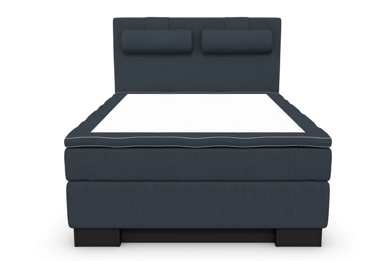 Komplett Sängpaket Roma Lyx 120 Mörkblå/Sv Sockel - Kontinentalsäng - Komplett sängpaket - Kontinentalsäng