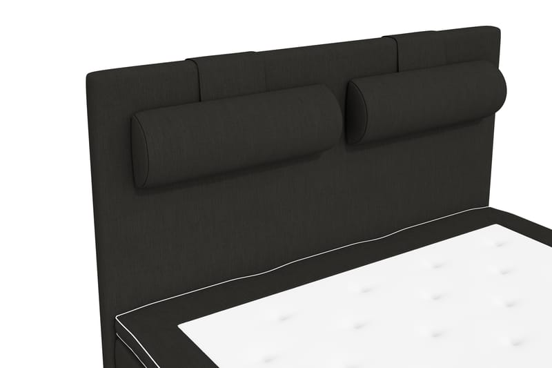 Komplett Sängpaket Roma Lyx 120 Svart/Svart Sockel - Kontinentalsäng - Kontinentalsäng - Komplett sängpaket