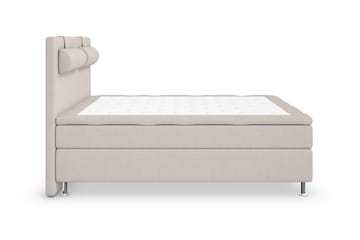 Komplett Sängpaket Roma Lyx 140 Beige/Silver Ben - Kontinentalsäng - Möbler - Säng - Kontinentalsäng