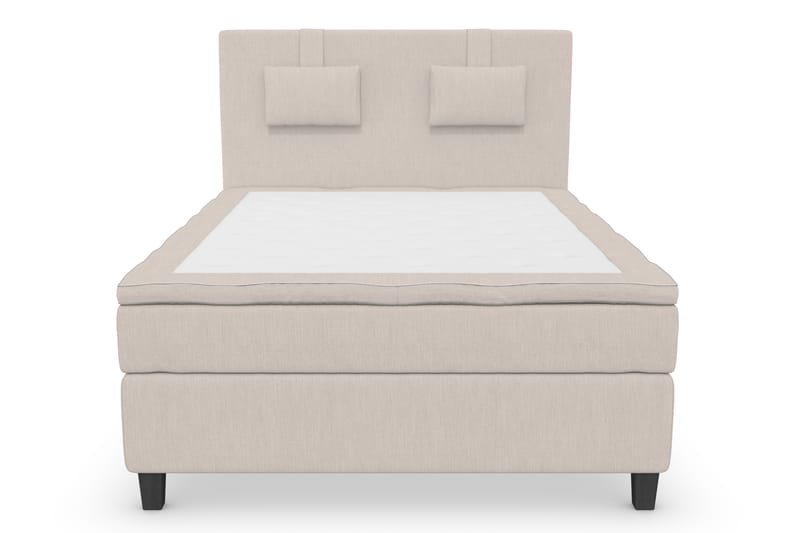 Komplett Sängpaket Roma Lyx 140 Beige/Svarta Ben - Kontinentalsäng - Möbler - Säng - Kontinentalsäng