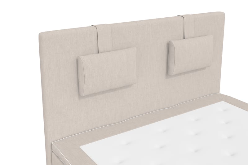Komplett Sängpaket Roma Lyx 140 cm Beige/Ekben - Kontinentalsäng - Kontinentalsäng - Komplett sängpaket