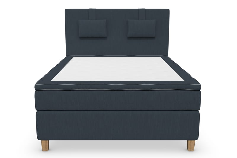 Komplett Sängpaket Roma Lyx 140 cm Mörkblå/Ekben - Kontinentalsäng - Möbler - Säng - Kontinentalsäng