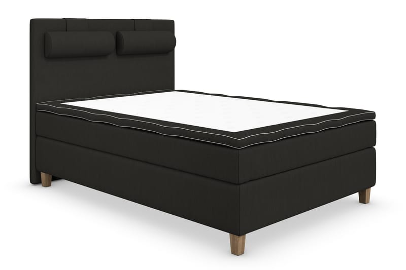 Komplett Sängpaket Roma Lyx 140 cm Svart/Ekben - Kontinentalsäng - Möbler - Säng - Kontinentalsäng