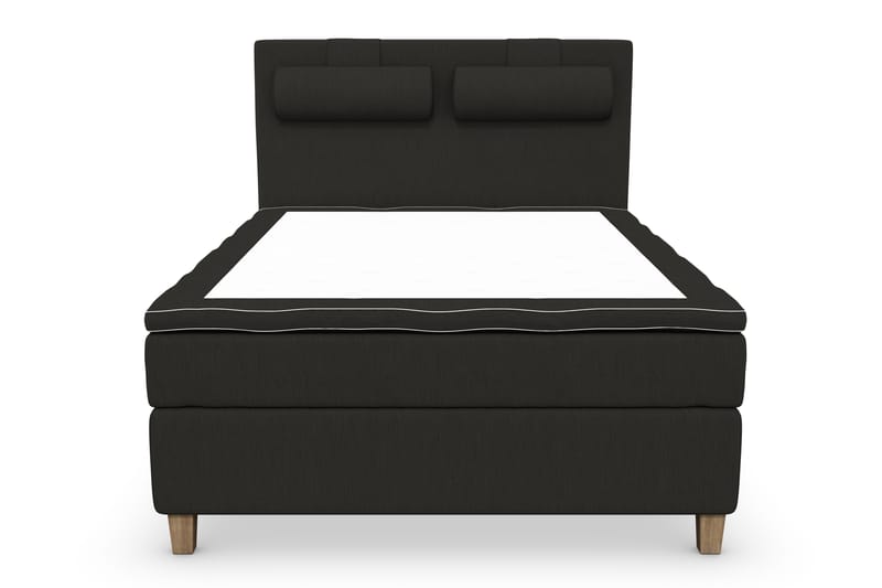 Komplett Sängpaket Roma Lyx 140 cm Svart/Ekben - Kontinentalsäng - Kontinentalsäng - Komplett sängpaket