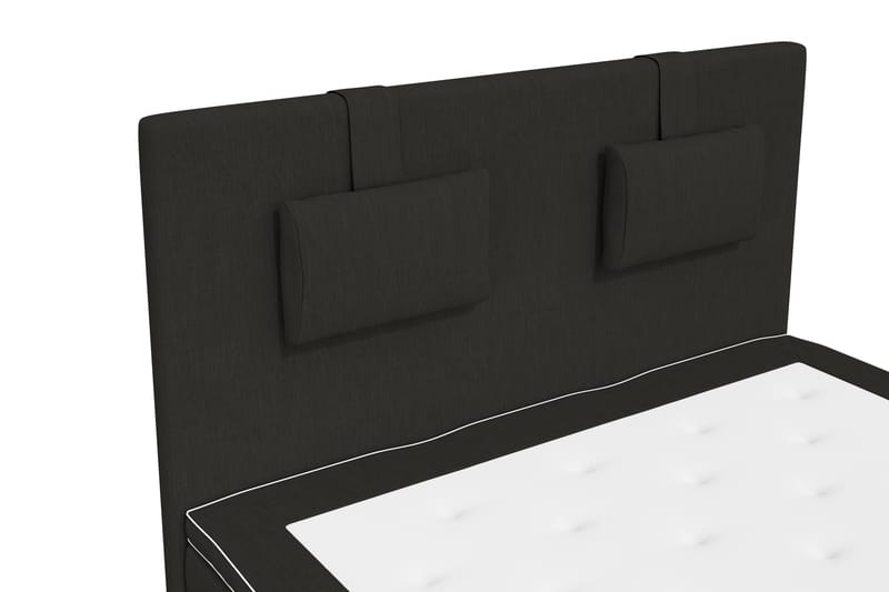 Komplett Sängpaket Roma Lyx 140 Svart/Silver Ben - Kontinentalsäng - Möbler - Säng - Kontinentalsäng