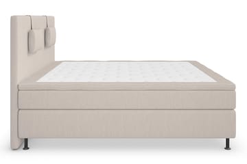 Komplett Sängpaket Roma Lyx 160 Beige/Silver Ben - Kontinentalsäng - Möbler - Säng - Kontinentalsäng