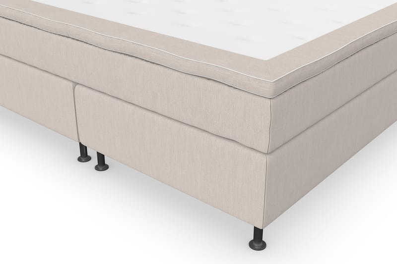 Komplett Sängpaket Roma Lyx 160 Beige/Silver Ben - Kontinentalsäng - Möbler - Säng - Kontinentalsäng