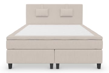 Komplett Sängpaket Roma Lyx 160 Beige/Svarta Ben