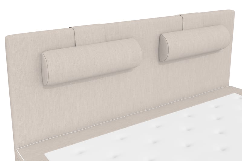 Komplett Sängpaket Roma Lyx 160 cm Beige/Ekben - Kontinentalsäng - Kontinentalsäng - Dubbelsäng - Komplett sängpaket