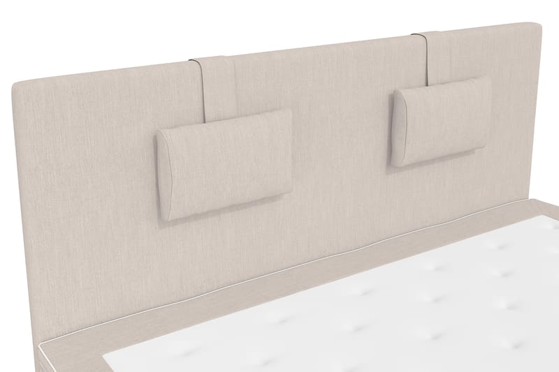 Komplett Sängpaket Roma Lyx 160 cm Beige/Ekben - Kontinentalsäng - Kontinentalsäng - Dubbelsäng - Komplett sängpaket