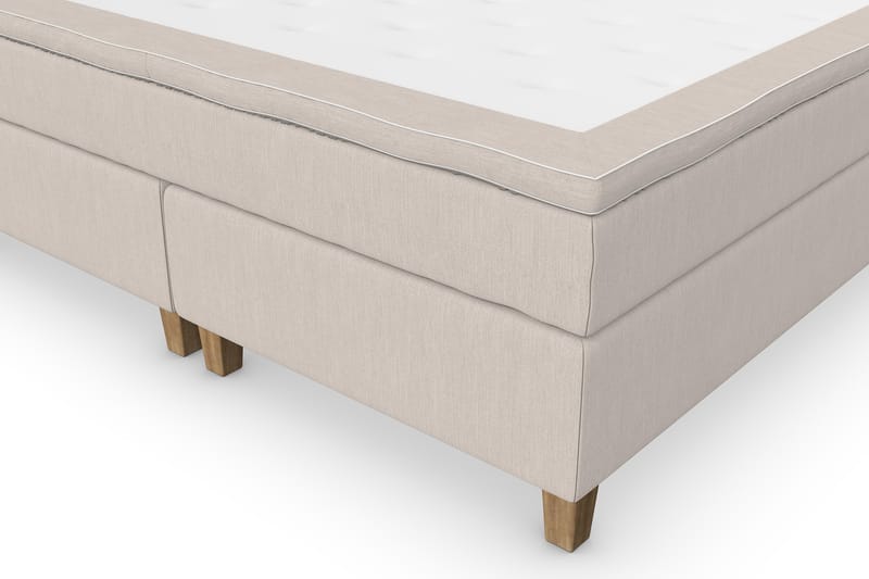 Komplett Sängpaket Roma Lyx 160 cm Beige/Ekben - Kontinentalsäng - Möbler - Säng - Kontinentalsäng