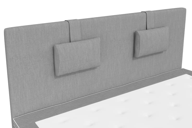 Komplett Sängpaket Roma Lyx 160 cm Ljusgrå/Ekben - Kontinentalsäng - Möbler - Säng - Kontinentalsäng