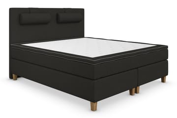 Komplett Sängpaket Roma Lyx 160 cm Svart/Ekben - Kontinentalsäng - Möbler - Säng - Kontinentalsäng