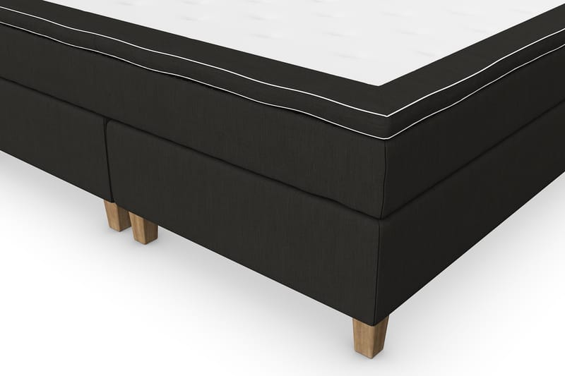 Komplett Sängpaket Roma Lyx 160 cm Svart/Ekben - Kontinentalsäng - Möbler - Säng - Kontinentalsäng
