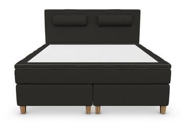 Komplett Sängpaket Roma Lyx 160 cm Svart/Ekben - Kontinentalsäng - Möbler - Säng - Kontinentalsäng