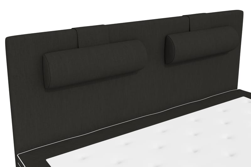 Komplett Sängpaket Roma Lyx 160 cm Svart/Ekben - Kontinentalsäng - Kontinentalsäng - Dubbelsäng - Komplett sängpaket