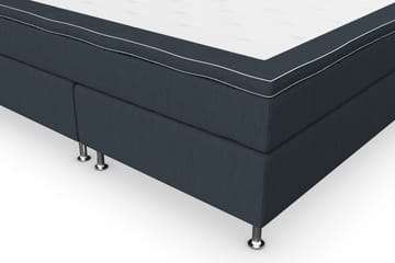 Komplett Sängpaket Roma Lyx 160 Mörkblå/Silver Ben - Kontinentalsäng - Möbler - Säng - Kontinentalsäng
