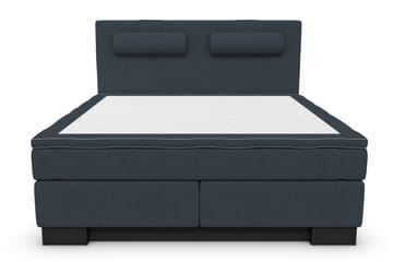 Komplett Sängpaket Roma Lyx 160 Mörkblå/Sv Sockel