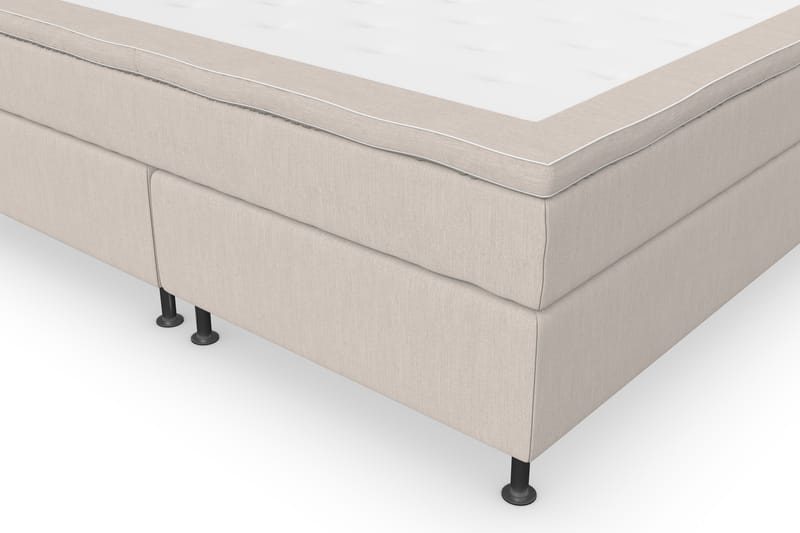 Komplett Sängpaket Roma Lyx 180 Beige/Silver Ben - Kontinentalsäng - Kontinentalsäng - Dubbelsäng - Komplett sängpaket