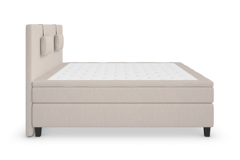 Komplett Sängpaket Roma Lyx 180 Beige/Svarta Ben - Kontinentalsäng - Möbler - Säng - Kontinentalsäng