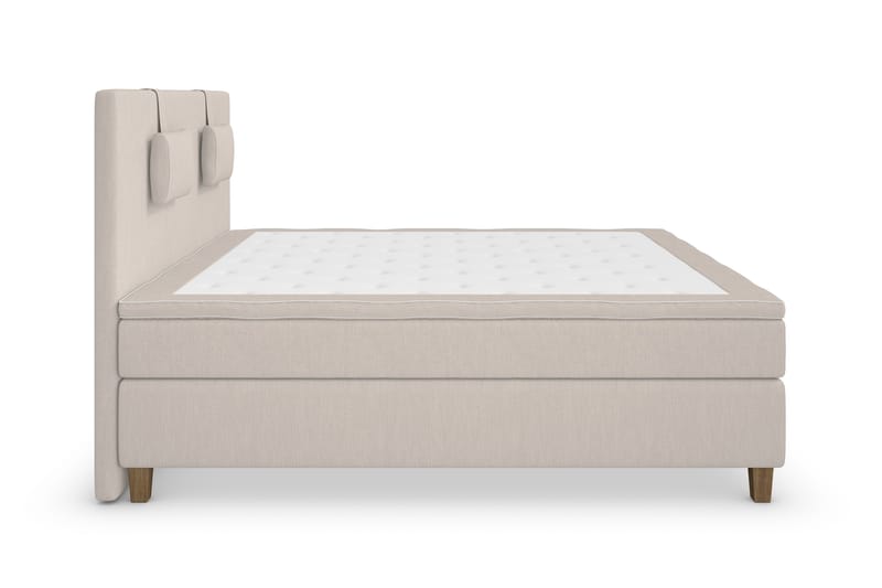 Komplett Sängpaket Roma Lyx 180 cm Beige/Ekben - Kontinentalsäng - Möbler - Säng - Kontinentalsäng