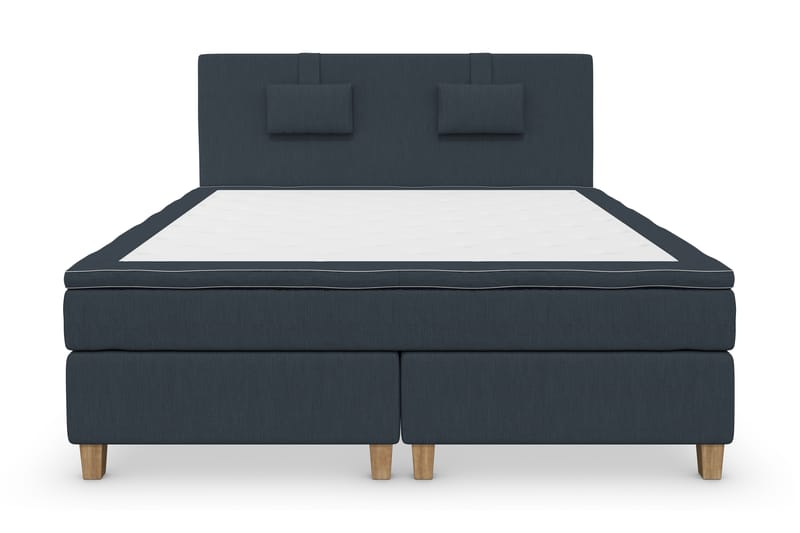 Komplett Sängpaket Roma Lyx 180 cm Mörkblå/Ekben - Kontinentalsäng - Möbler - Säng - Kontinentalsäng