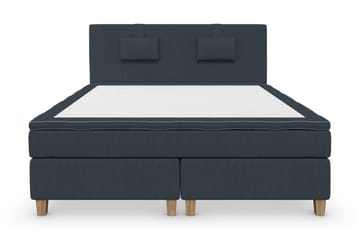 Komplett Sängpaket Roma Lyx 180 cm Mörkblå/Ekben