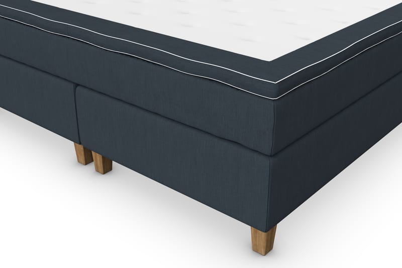 Komplett Sängpaket Roma Lyx 180 cm Mörkblå/Ekben - Kontinentalsäng - Möbler - Säng - Kontinentalsäng