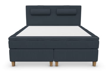 Komplett Sängpaket Roma Lyx 180 cm Mörkblå/Ekben - Kontinentalsäng - Möbler - Säng - Kontinentalsäng