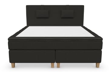 Komplett Sängpaket Roma Lyx 180 cm Svart/Ekben