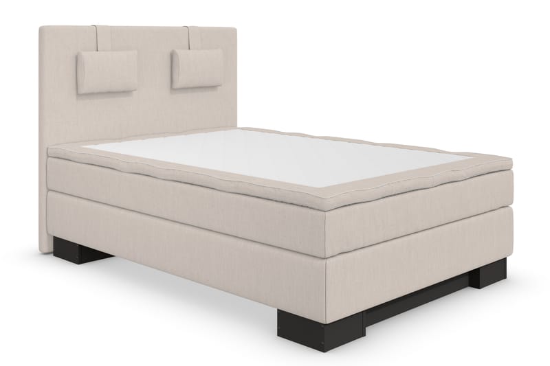 Komplett Sängpaket Romance Lyx 120 Beige Sv Sockel - Beige - Kontinentalsäng - Komplett sängpaket