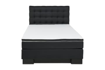 Komplett Sängpaket Romance Lyx 120x200 Konstläder - Svart|Ljusgrå - Möbler - Säng - Kontinentalsäng
