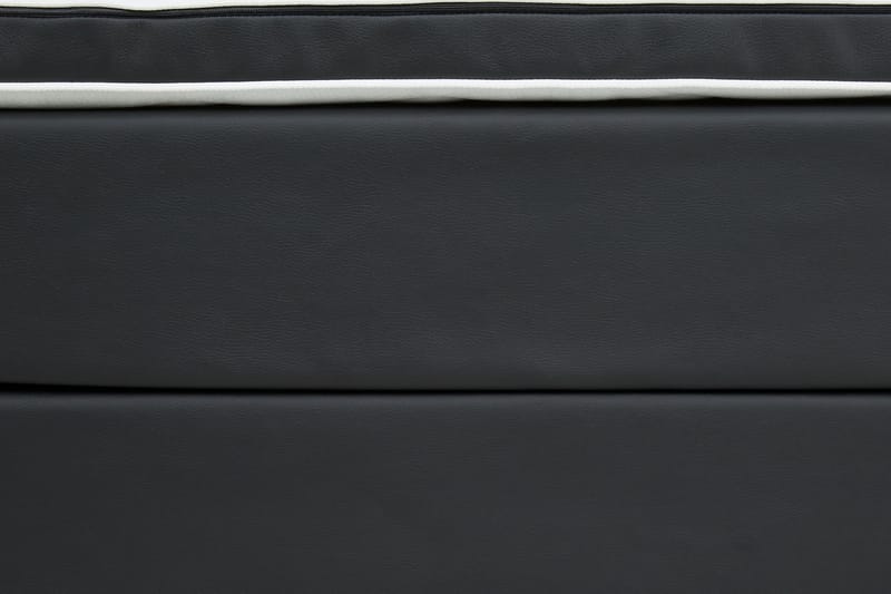 Komplett Sängpaket Romance Lyx 120x200 Konstläder - Svart|Ljusgrå - Möbler - Säng - Kontinentalsäng