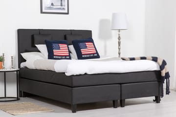 Komplett Sängpaket Romance Lyx 160x200 Konstläder - Svart - Möbler - Säng - Kontinentalsäng