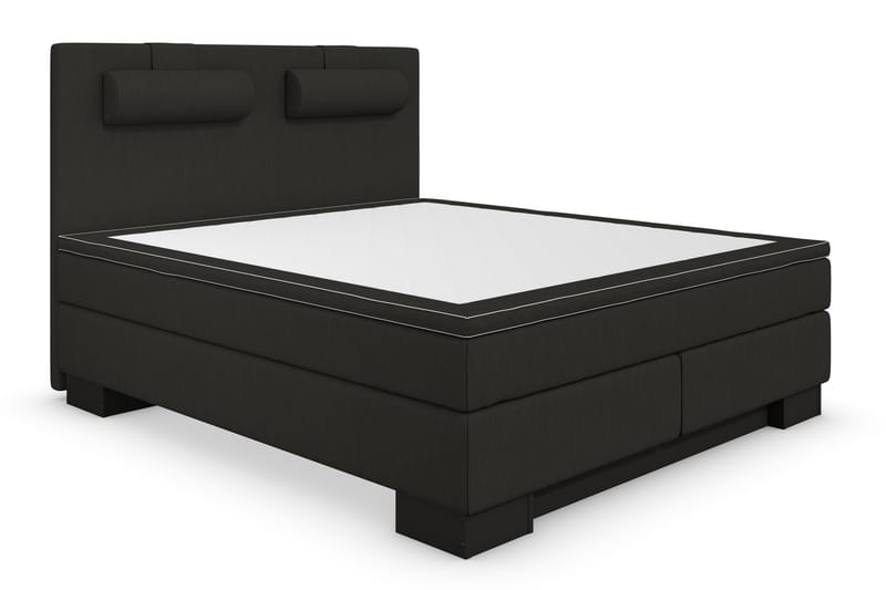 Komplett Sängpaket Romance Lyx 160x210 - Svart - Kontinentalsäng - Dubbelsäng - Komplett sängpaket