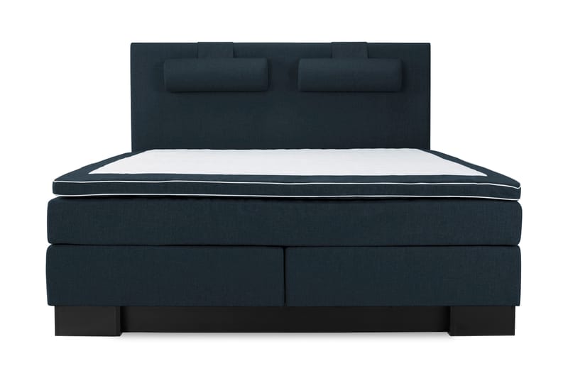 Komplett Sängpaket Romance Lyx 180 Mörkblå - Blå - Kontinentalsäng - Dubbelsäng - Komplett sängpaket