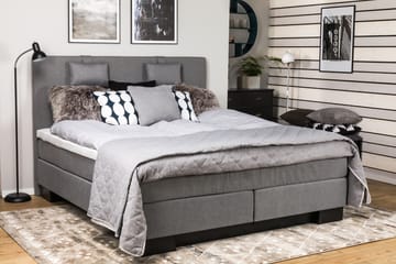 Komplett Sängpaket Romance Lyx 180x210 - Ljusgrå - Möbler - Säng - Kontinentalsäng